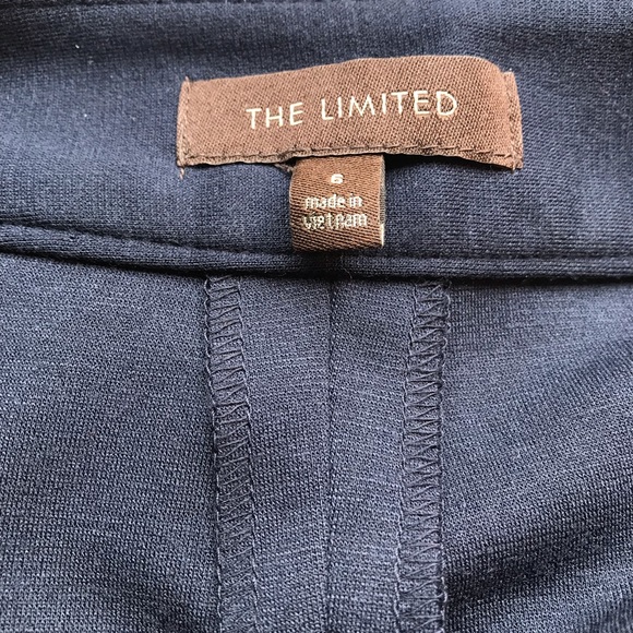 The Limited Navy with Bronze Button Pencil Skirt - Picture 6 of 7